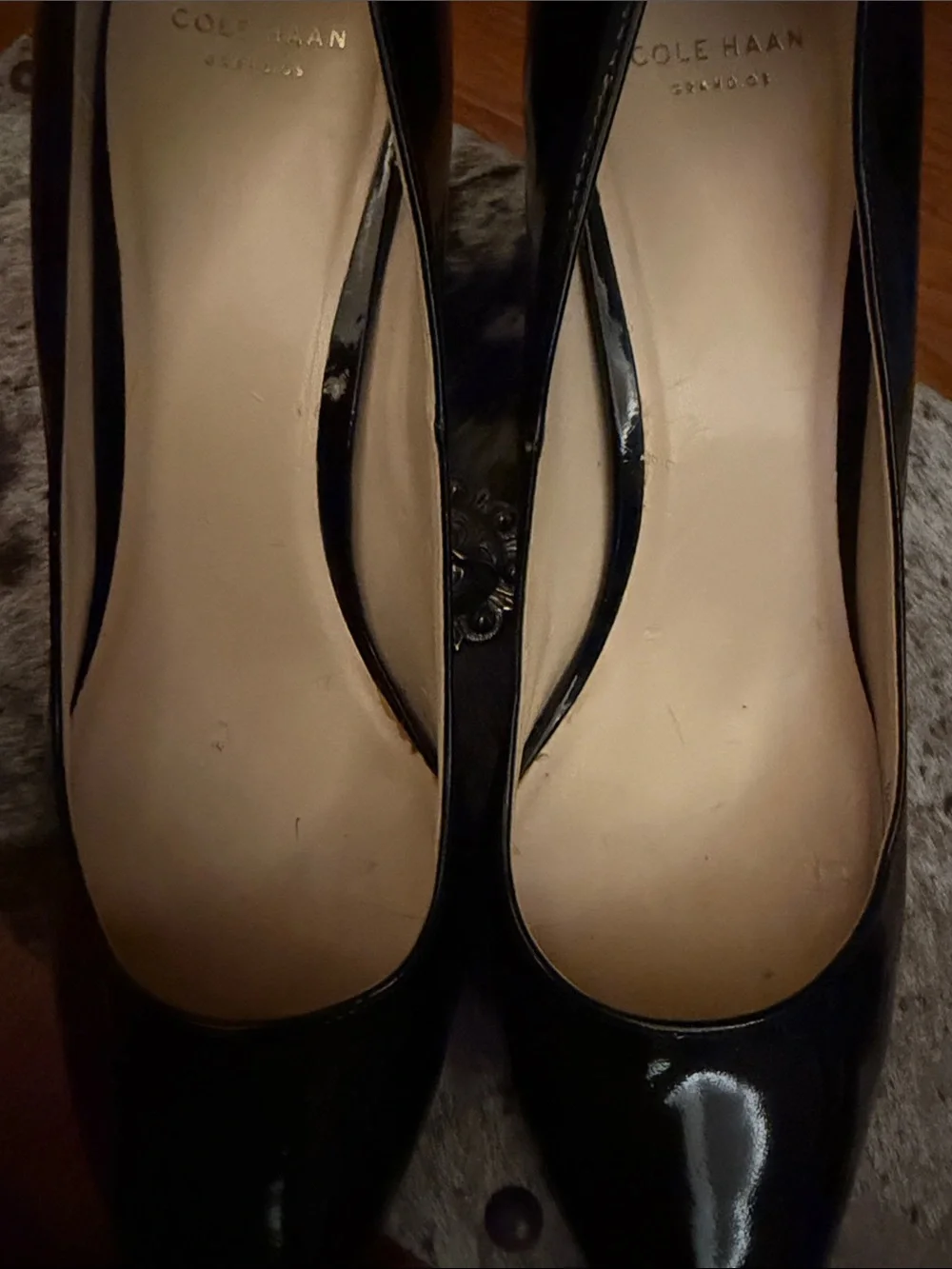 Cole Haan Prieta Black Patent Leather Pointed Toe  9B